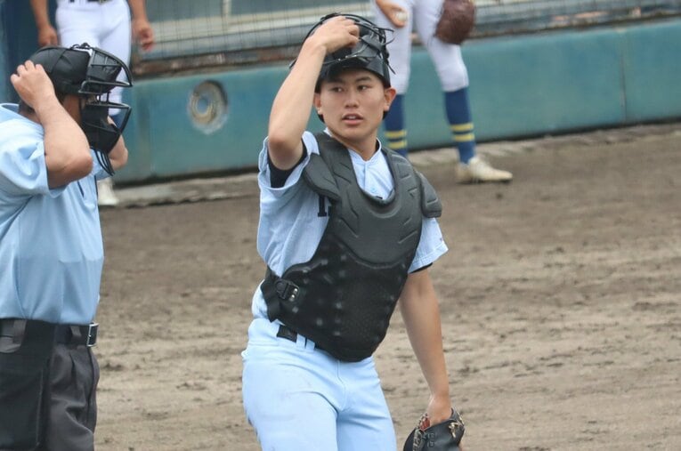 楽天から4位指名を受けた福島・学法石川高校の大栄利哉だが、実は直前までプロ志望届の提出を悩んでいたという ／ photograph by Genki Taguchi