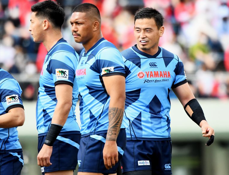 これからは裏方としてチームを支えていくことを誓った五郎丸　©SportsPressJP/AFLO