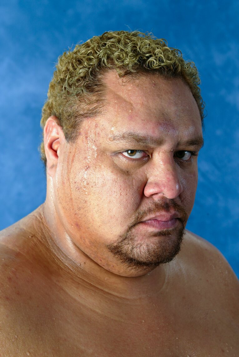 ボブ・サップ戦2日前のスタジオ撮影　©Susumu Nagao