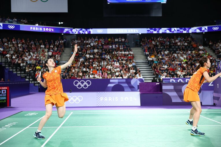 マレーシアのペアとの3位決定戦　©Ryosuke Menju/JMPA