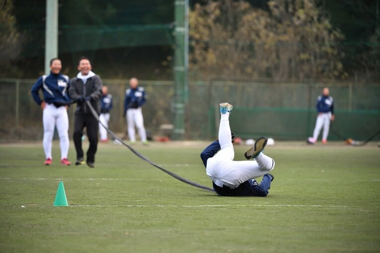大阪桐蔭の練習風景（2022年）　©︎Hideki Sugiyama