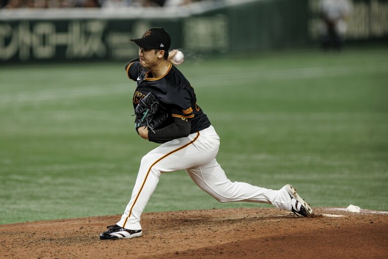 巨人のリリーフ陣を支える船迫　©Kiichi Matsumoto