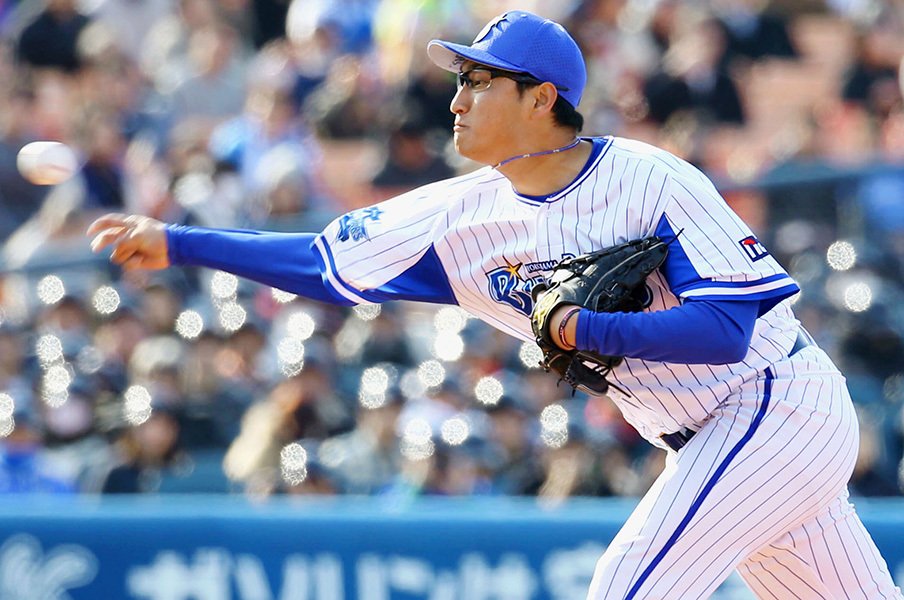 打者を ビビらせる 豪快フォーム Denaドラ8進藤拓也に威圧感あり プロ野球 Number Web ナンバー