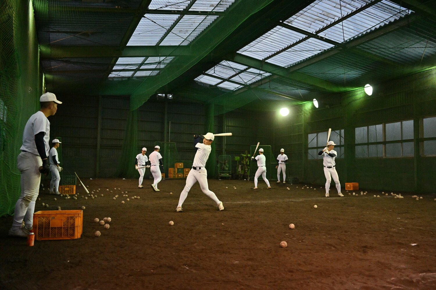 大阪桐蔭高の練習風景（2022年撮影）　©︎Hideki Sugiyama