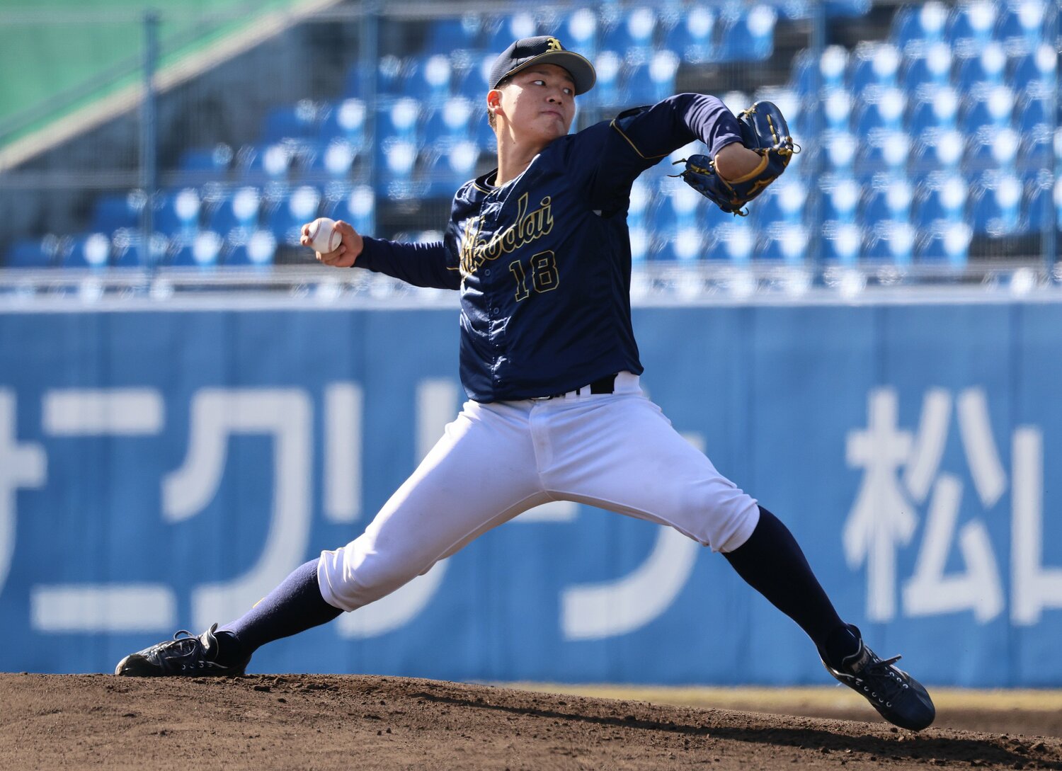 愛知工業大・中村優斗（176cm80kg・右投左打・諫早農業高）　©︎Yoshiyuki Ohtomo