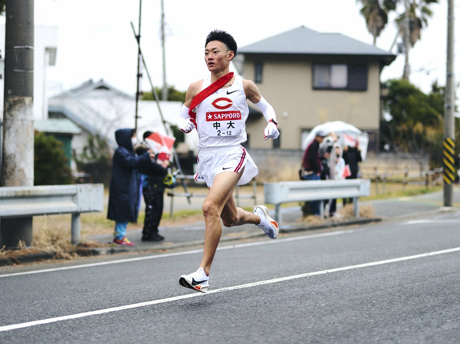 体調不良が相次ぐ中、チームの順位を大きく引き上げる走りを見せた湯浅。努力で吉居と同じチームへとたどり着いた　©Yuki Suenaga