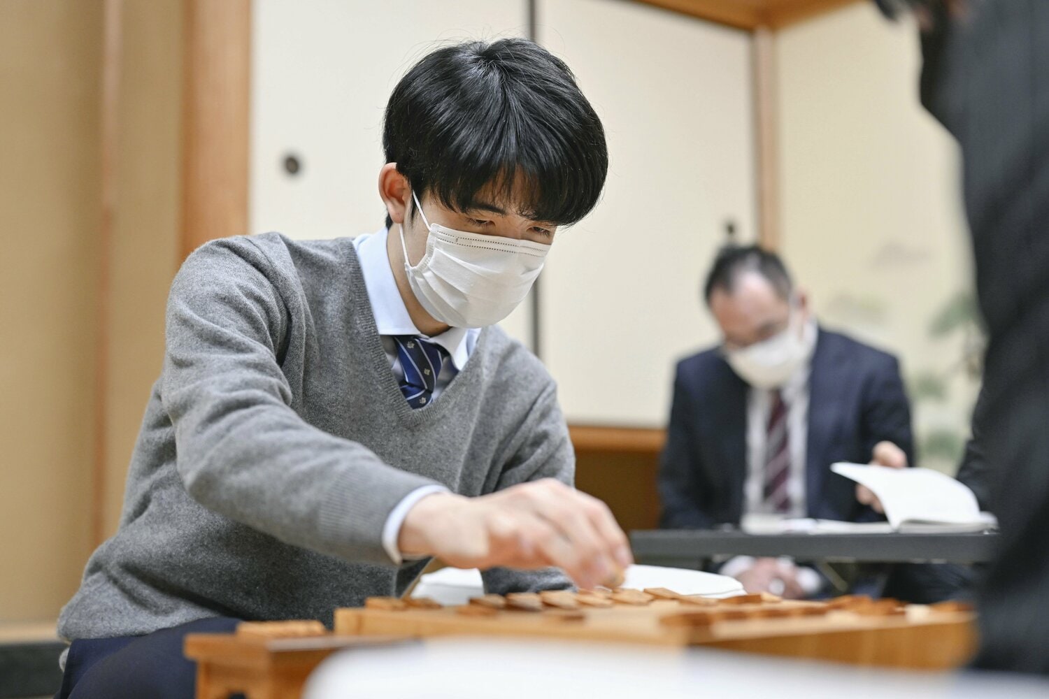 棋王戦トーナメント　©JIJI PRESS