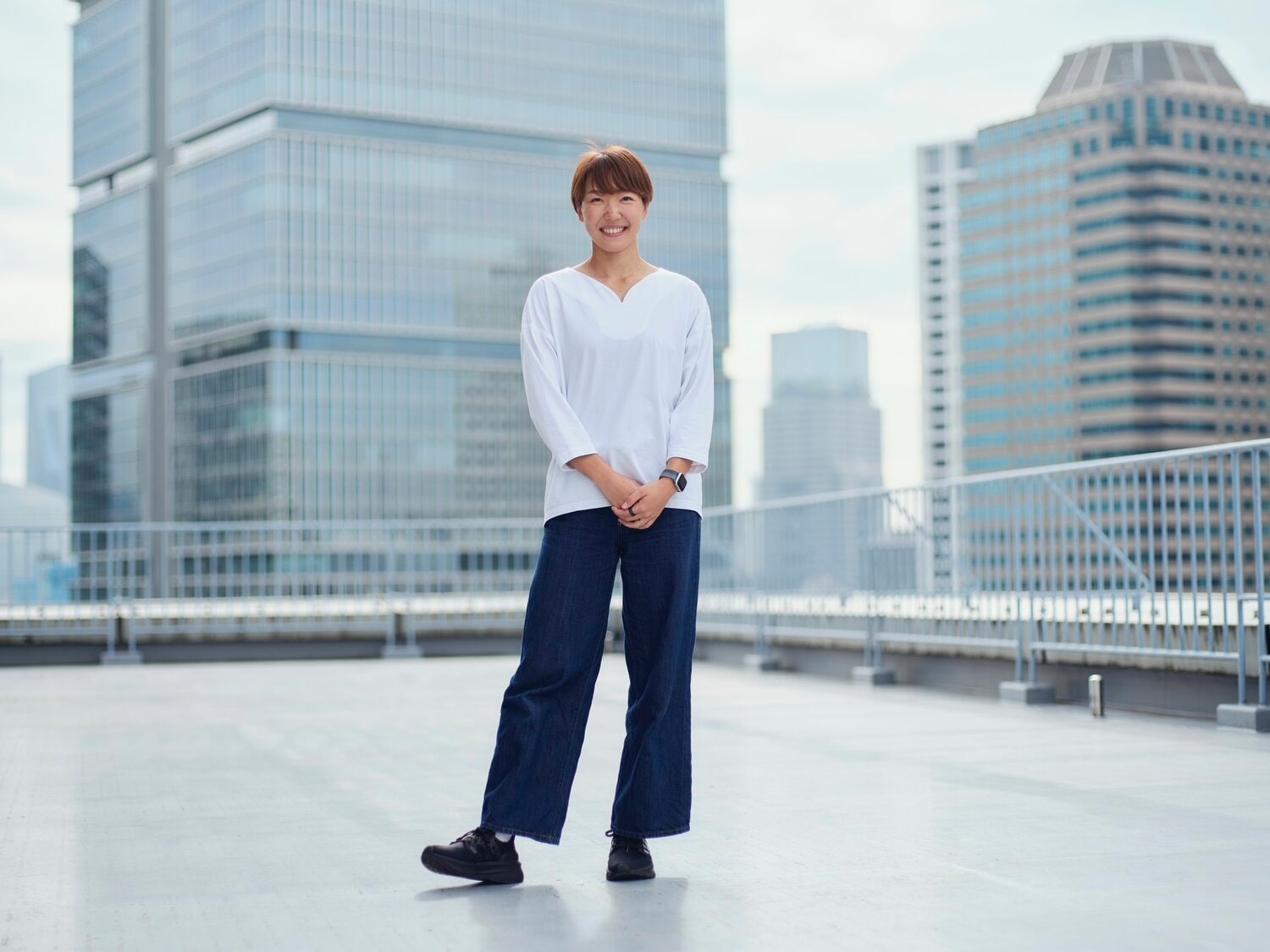 現在は34歳になった寺田選手。2016年には出産2年後にも関わらずラグビー転向という異例の挑戦にトライした　©Yuki Suenaga