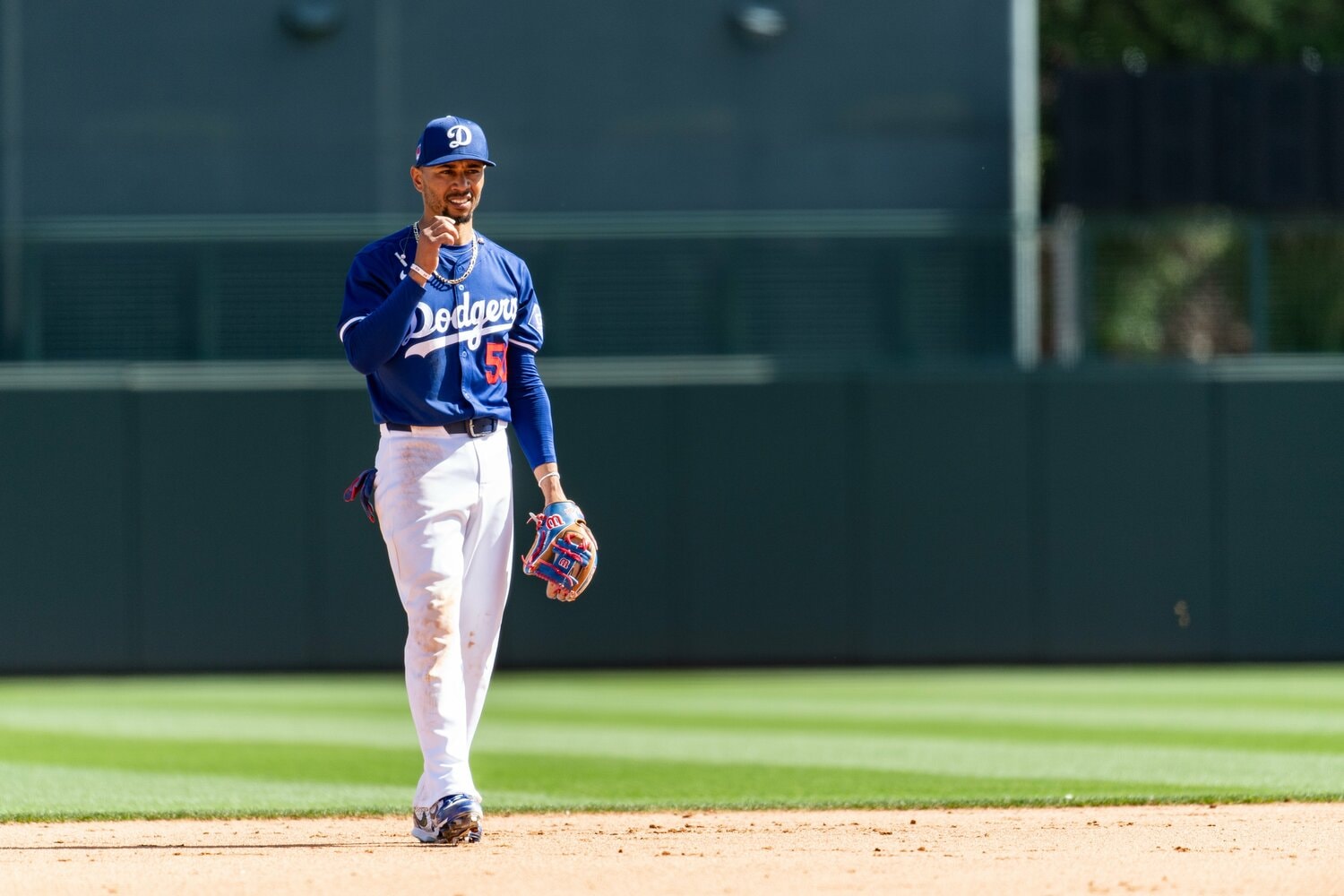 ドジャースの1番打者、ムーキー・ベッツ。ショートの守備も必見 ©Nanae Suzuki