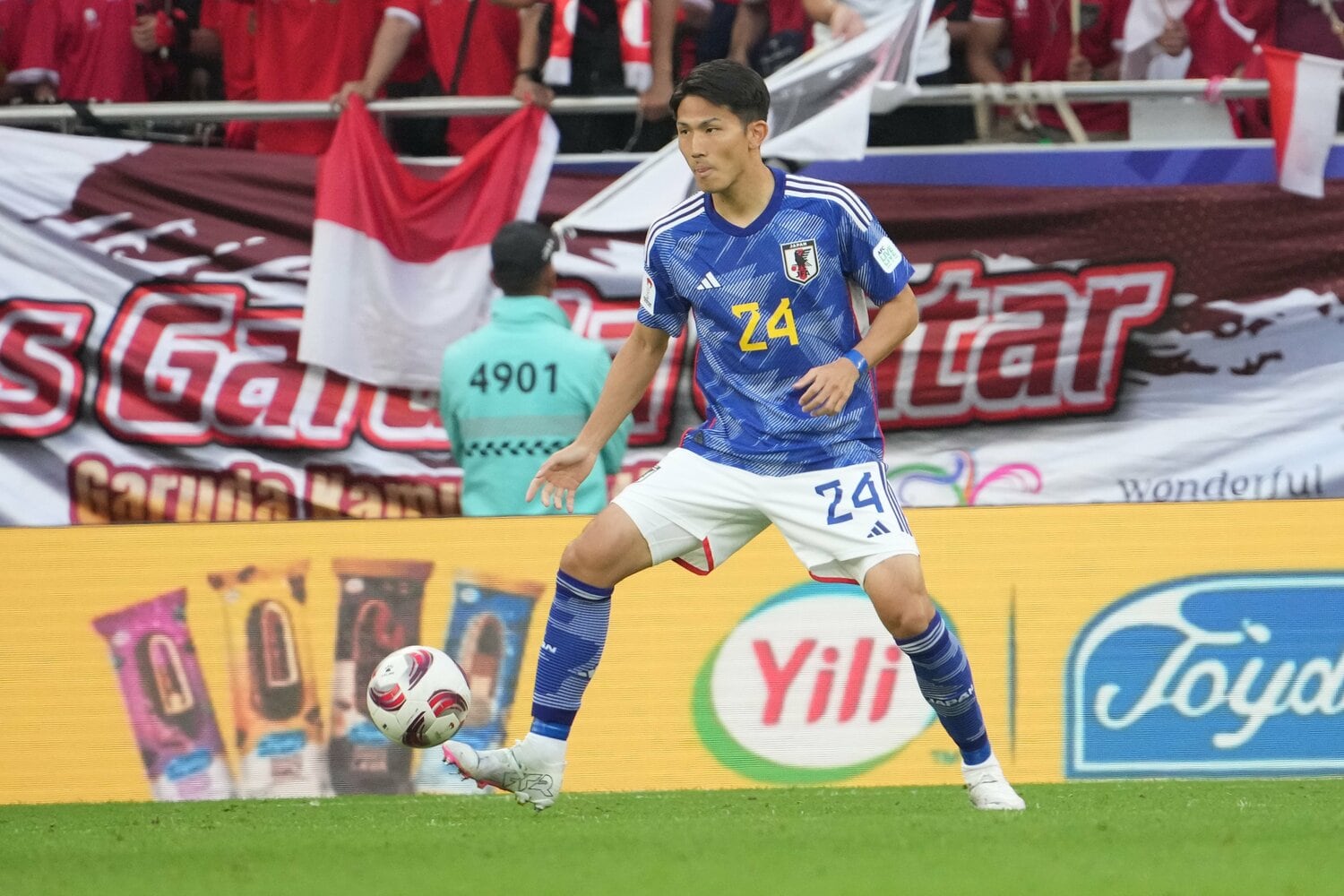 アジア杯インドネシア戦での渡辺　©Masashi Hara/Getty Images