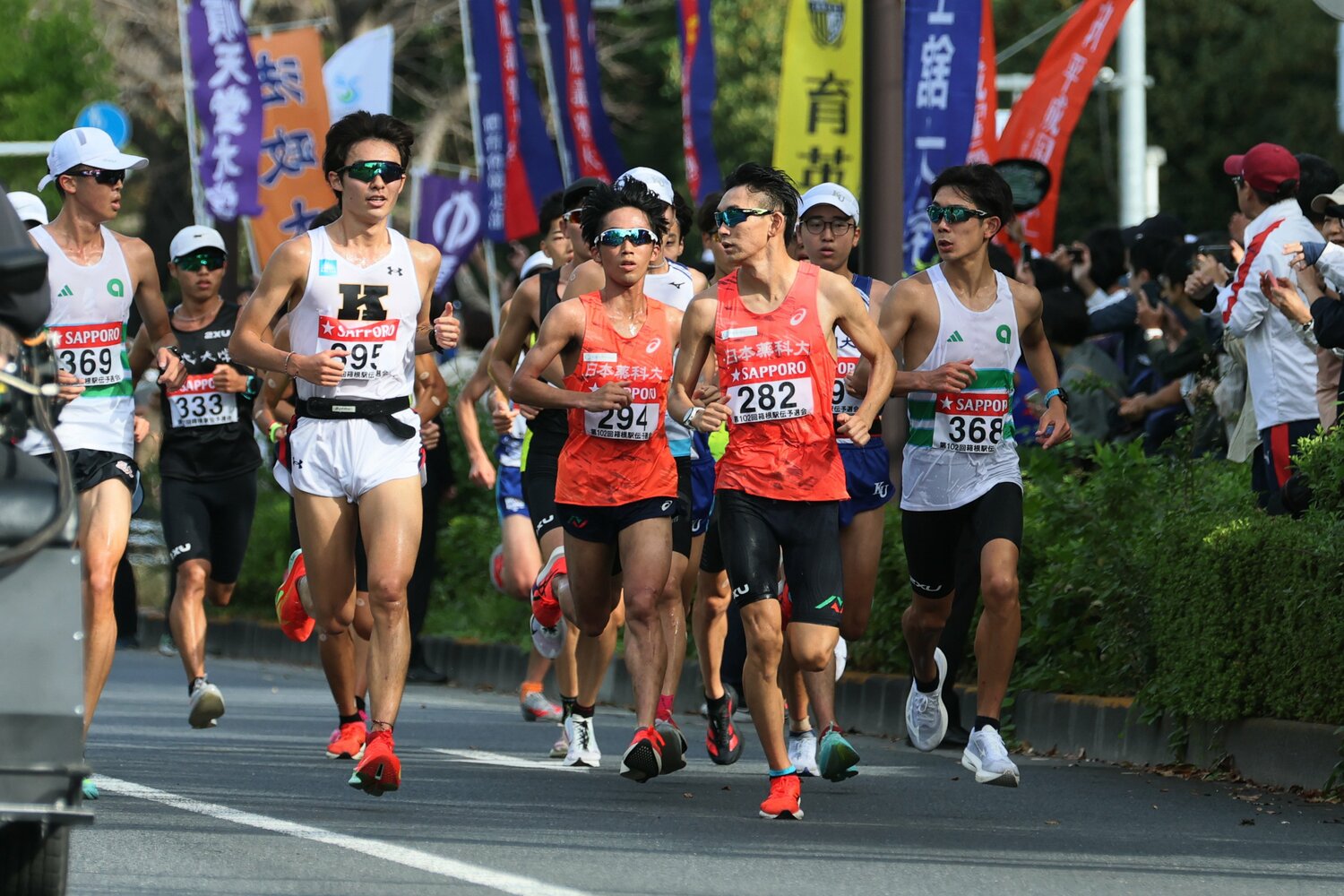 日本薬科大の主将を務めた江原（282）。最後のスピーチでも「悔いはない」と断言　©Shigeki Yamamoto