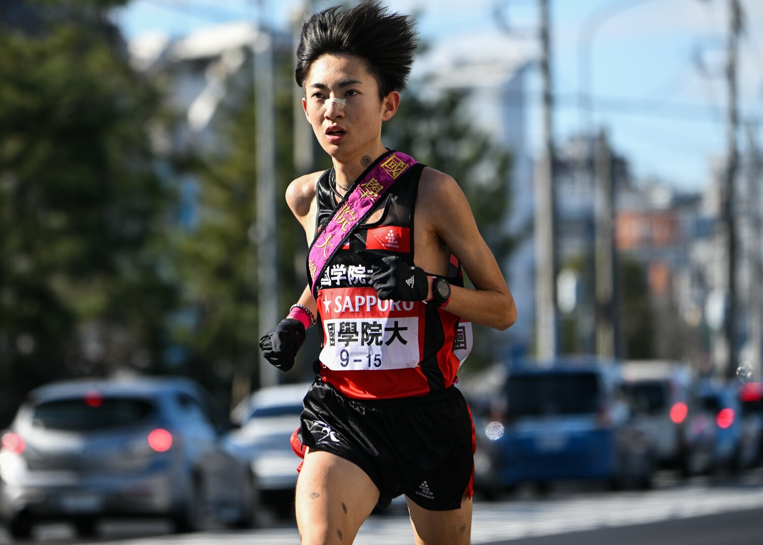 区間新まであと6秒に迫る快走を見せた平林　©️Nanae Suzuki 