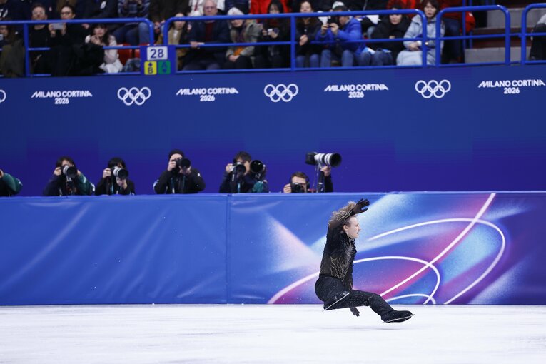 【五輪フィギュアの魔物】ミラノ・コルティナ五輪でのマリニン（写真は右に続きます）　©Sunao Noto/JMPA