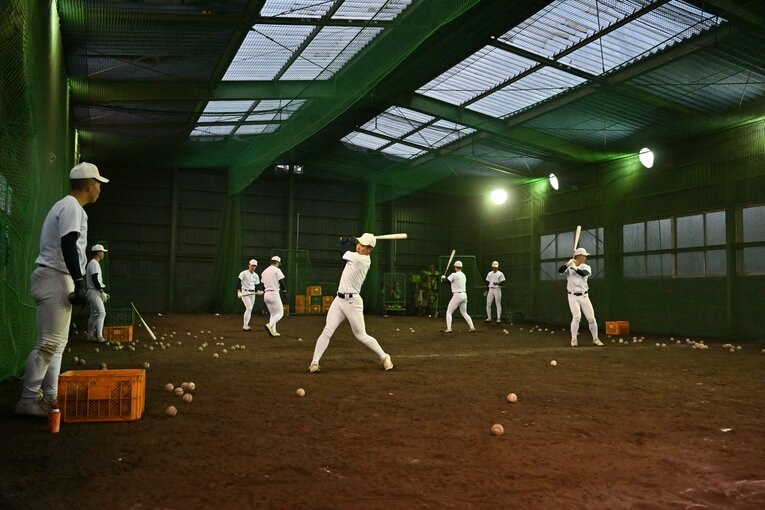 大阪桐蔭の練習風景（2022年）　©︎Hideki Sugiyama