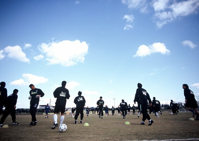 ベルマーレ平塚のキャンプ（1993年）©︎Koji Asakura