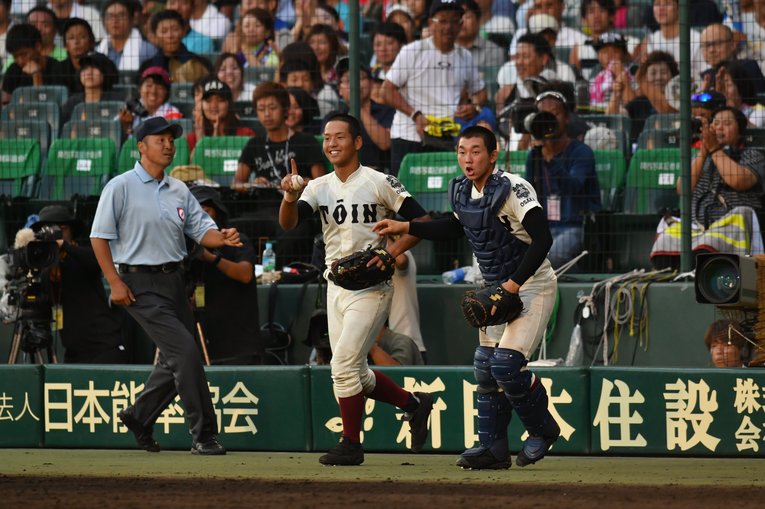 2017年夏の甲子園3回戦、仙台育英戦　©︎Hideki Sugiyama
