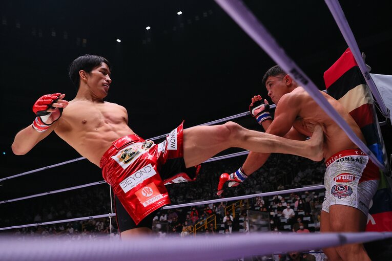 アラン“ヒロ”ヤマニハとの試合は勝利したものの「よくないところ」が出た一戦だったという　©RIZIN