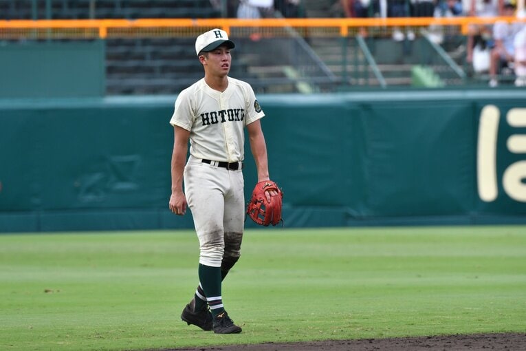 報徳学園時代の小園海斗（2018年ドラ1）　©Hideki Sugiyama