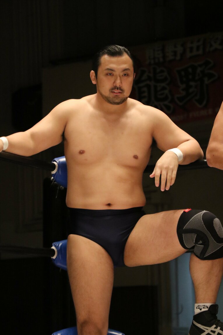 ノアのリングに上がる鈴木秀樹（2019年）©︎Yukio Hiraku/AFLO