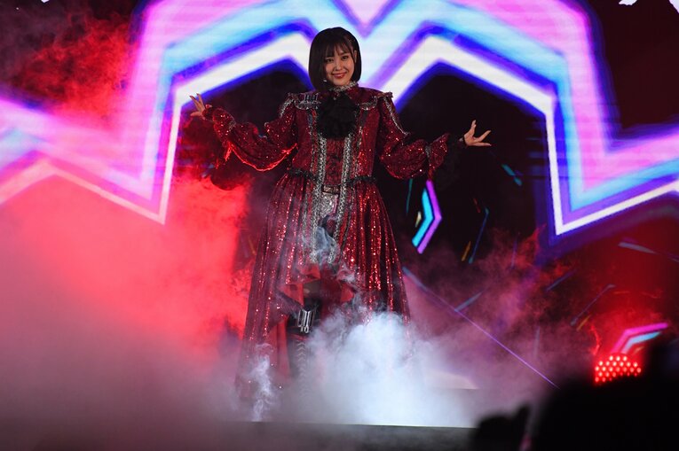 8月21日の白ベルト戦。挑戦者・ひめかの入場シーン