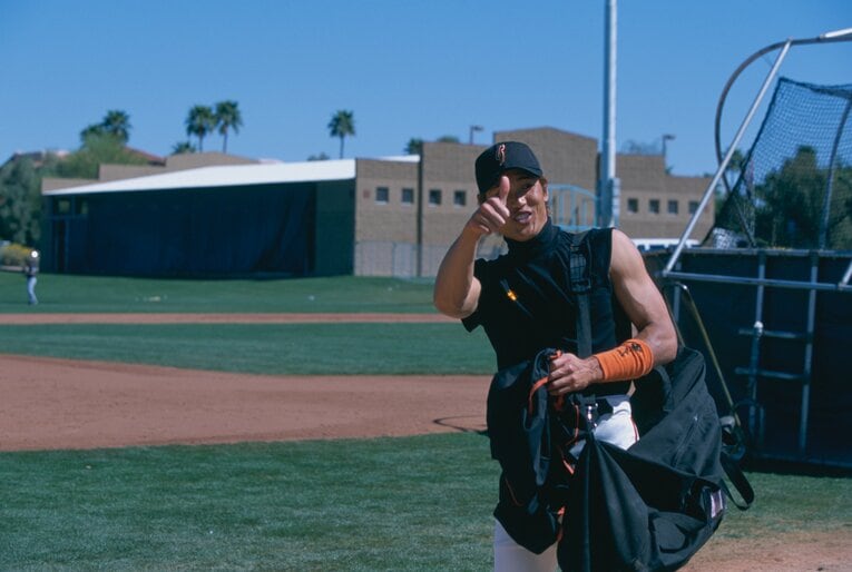 メジャー時代の新庄　©BUNGEISHUNJU