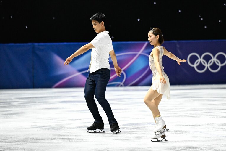 【りくりゅうレア写真】エキシビションでの仲睦まじい2人　©Asami Enomoto/JMPA