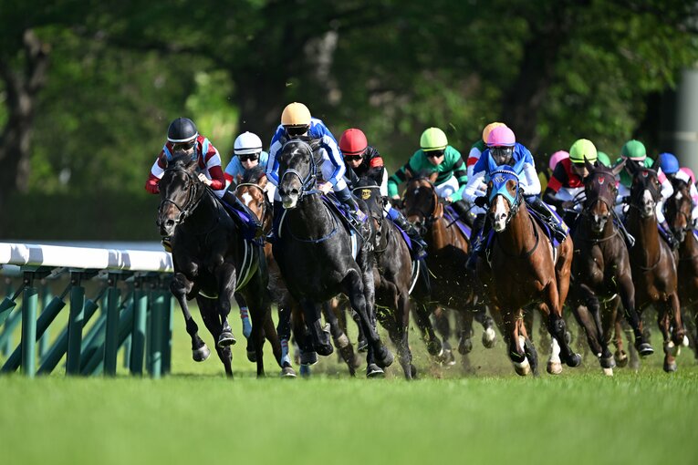 4コーナーの連続写真。ロブチェンに競りかけるリアライズシリウス（8枚目／全10枚） ©Keiji Ishikawa