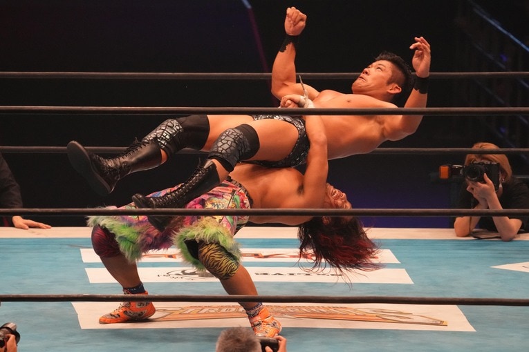 高橋ヒロムのジャーマンスープレックス