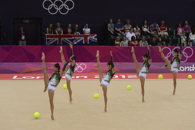 【これが一糸乱れぬフェアリージャパンの演技】サイード横田さんも出場したロンドン五輪団日本代表の演技を見る　©Asami Enomoto/JMPA