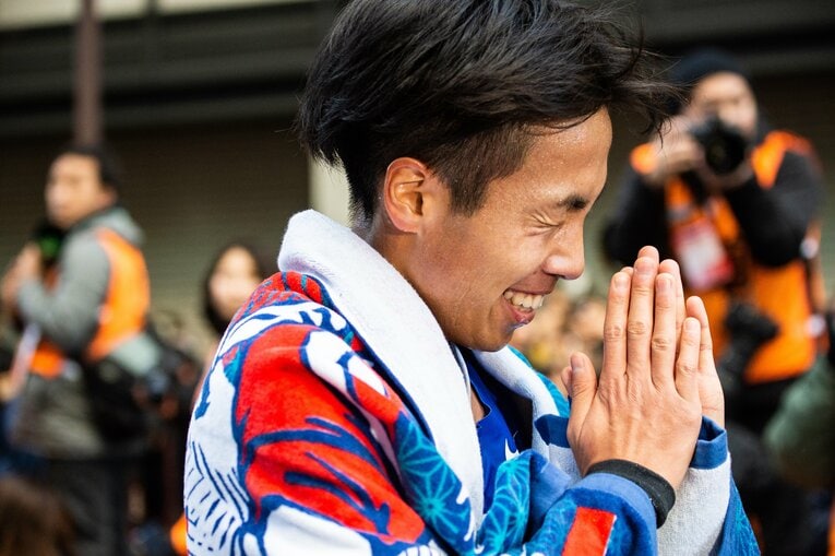 4年時はゴール後、手を合わせて「ごめん」　©Nanae Suzuki