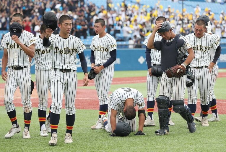 あの帝京も敗退（7月21日 対岩倉）　©Sankei Shimbun