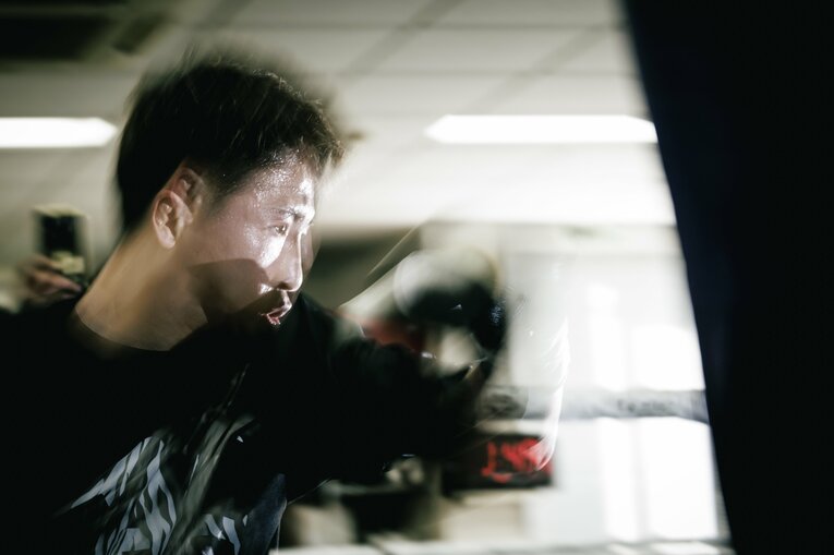 井上尚弥の公開練習　©Kiichi Matsumoto