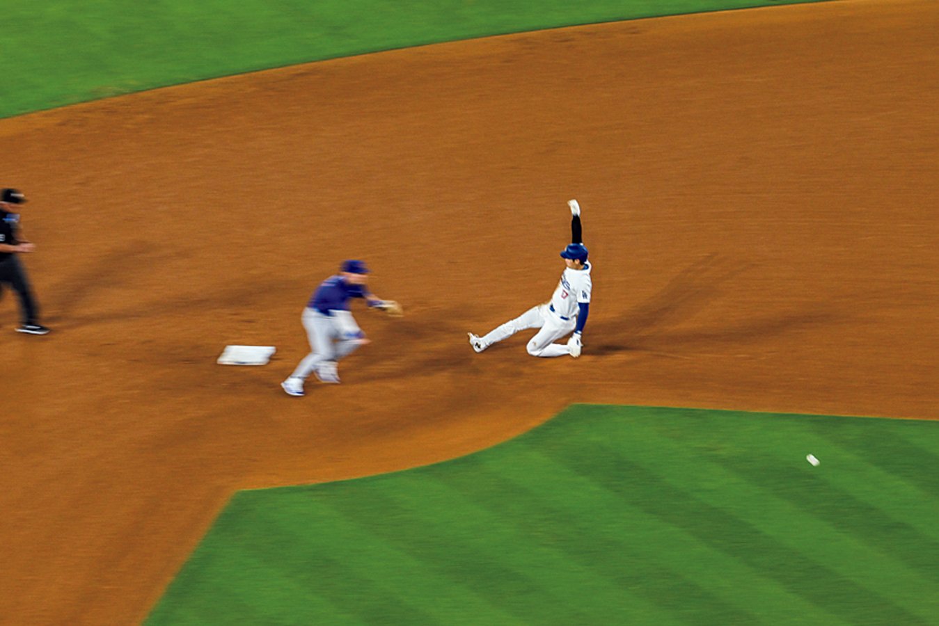 今シーズンは最終的に59盗塁まで伸ばした大谷。イチローのメジャー日本人最多盗塁56も更新した　©Nanae Suzuki