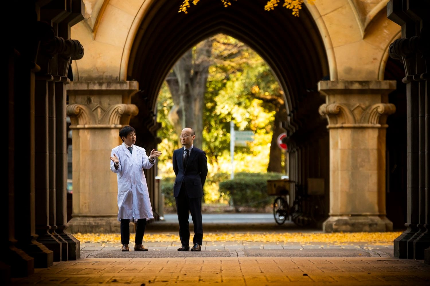 池谷裕二東大教授と渡辺明名人　©Kei Taniguchi