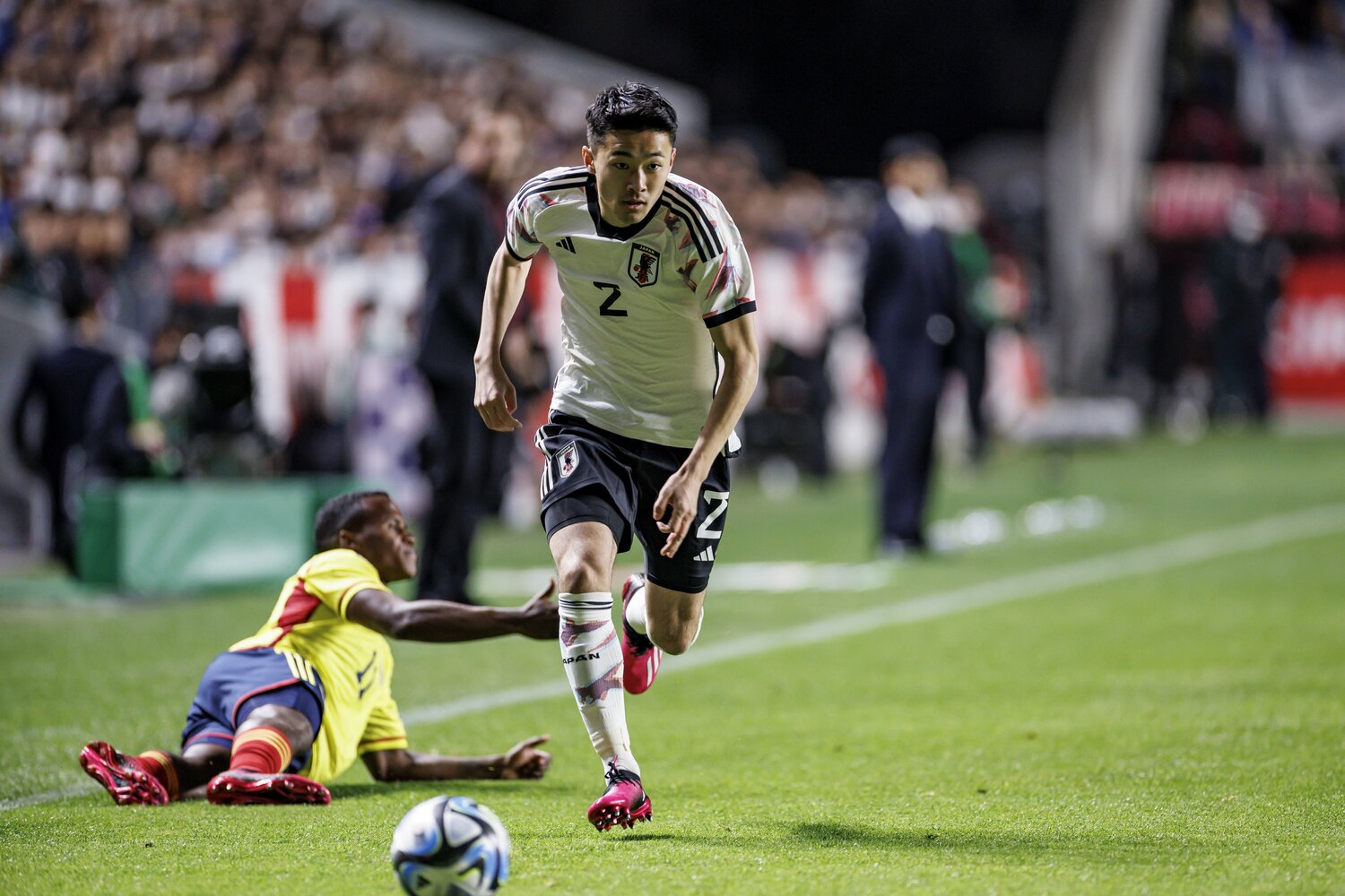 2023年3月のコロンビア戦 ©Kiichi Matsumoto/JMPA