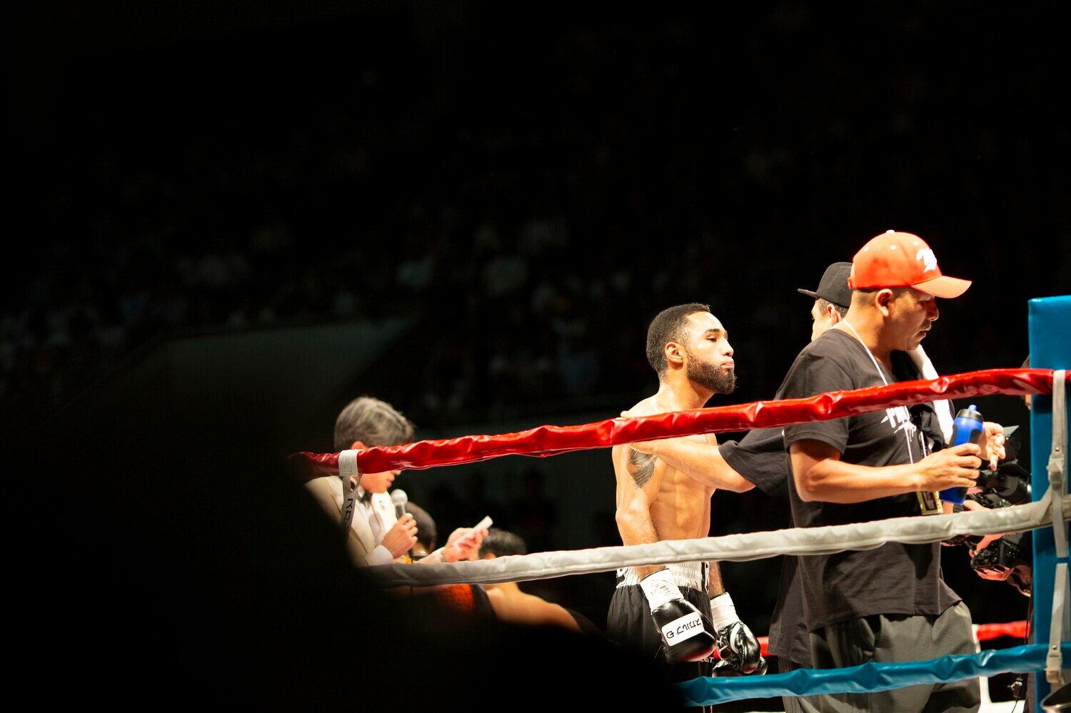 客席からの撮影だったという.vs山中の第1戦　©Naoki Kitagawa