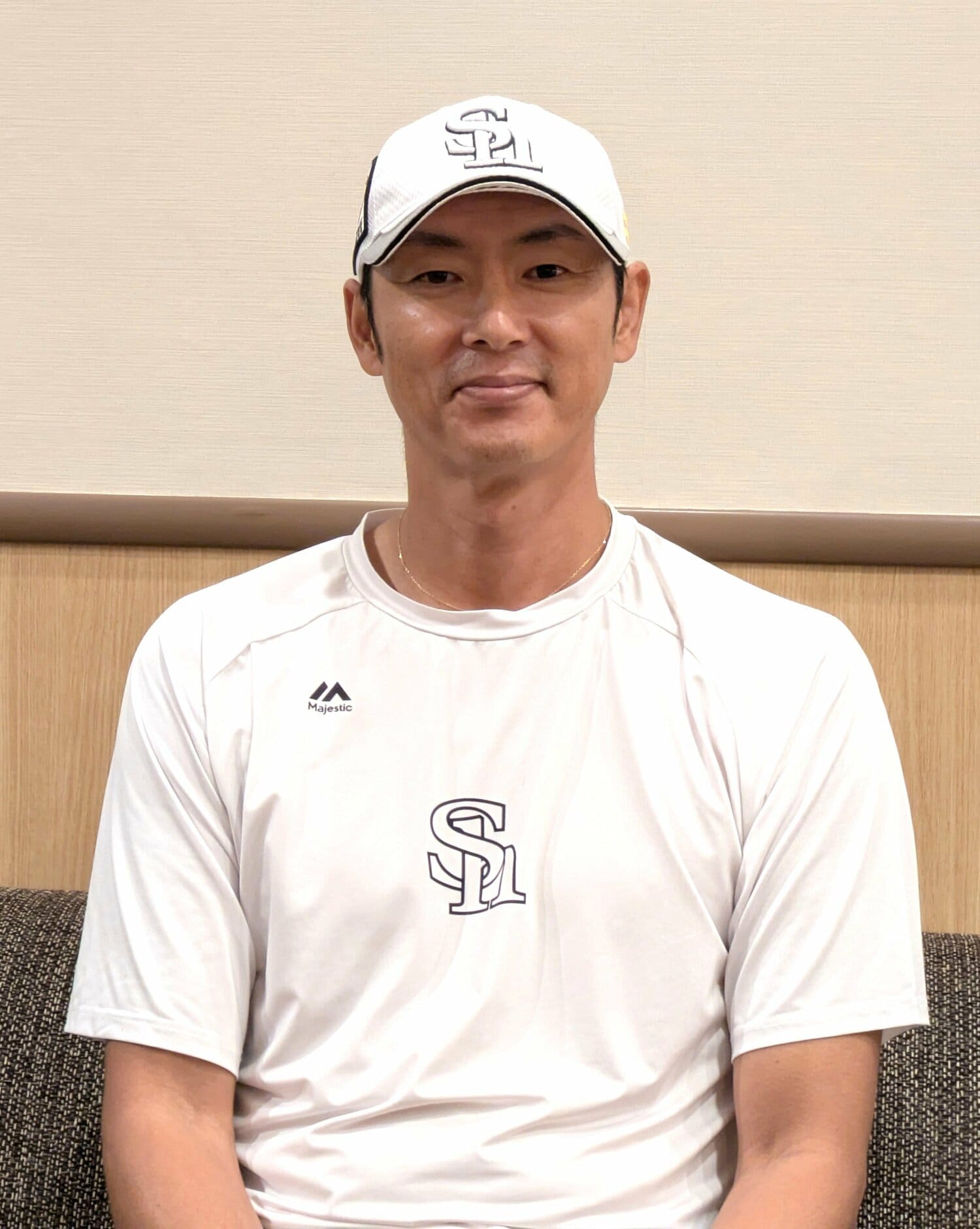 藤井の思い出を聞かせてくれた現在の斉藤和巳　©Masanori Kise