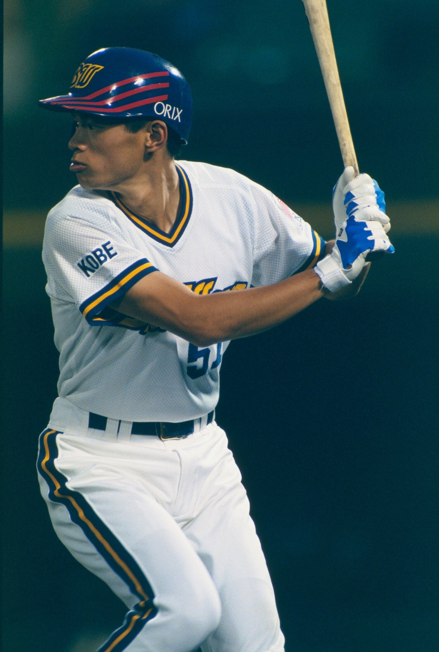 1994年の5月から8月にかけてはプロ野球新記録となる69試合連続出塁も記録した　©︎Takao Yamada