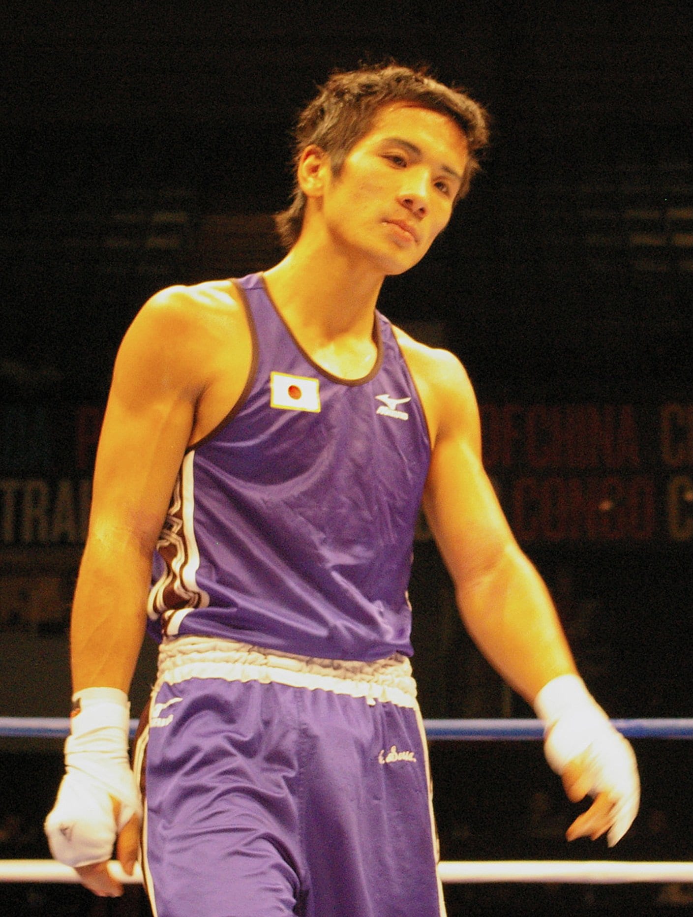 2007年秋、世界選手権フライ級3回戦で敗れ、北京五輪出場権を逃す　©JIJI PRESS