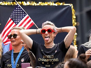 いま世界で一番かっこいい女性。女子W杯連覇、ミーガン・ラピノー。＜Number Web＞ photograph by Getty Images