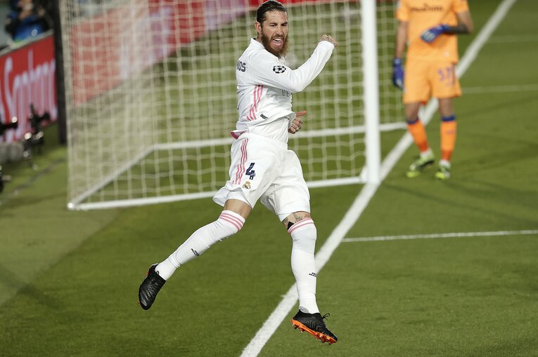 レアル・マドリー時代のセルヒオ・ラモス（2021年）　©Getty Images