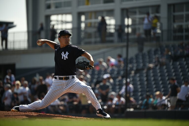 ヤンキース時代の田中将大　©︎Naoya Sanuki