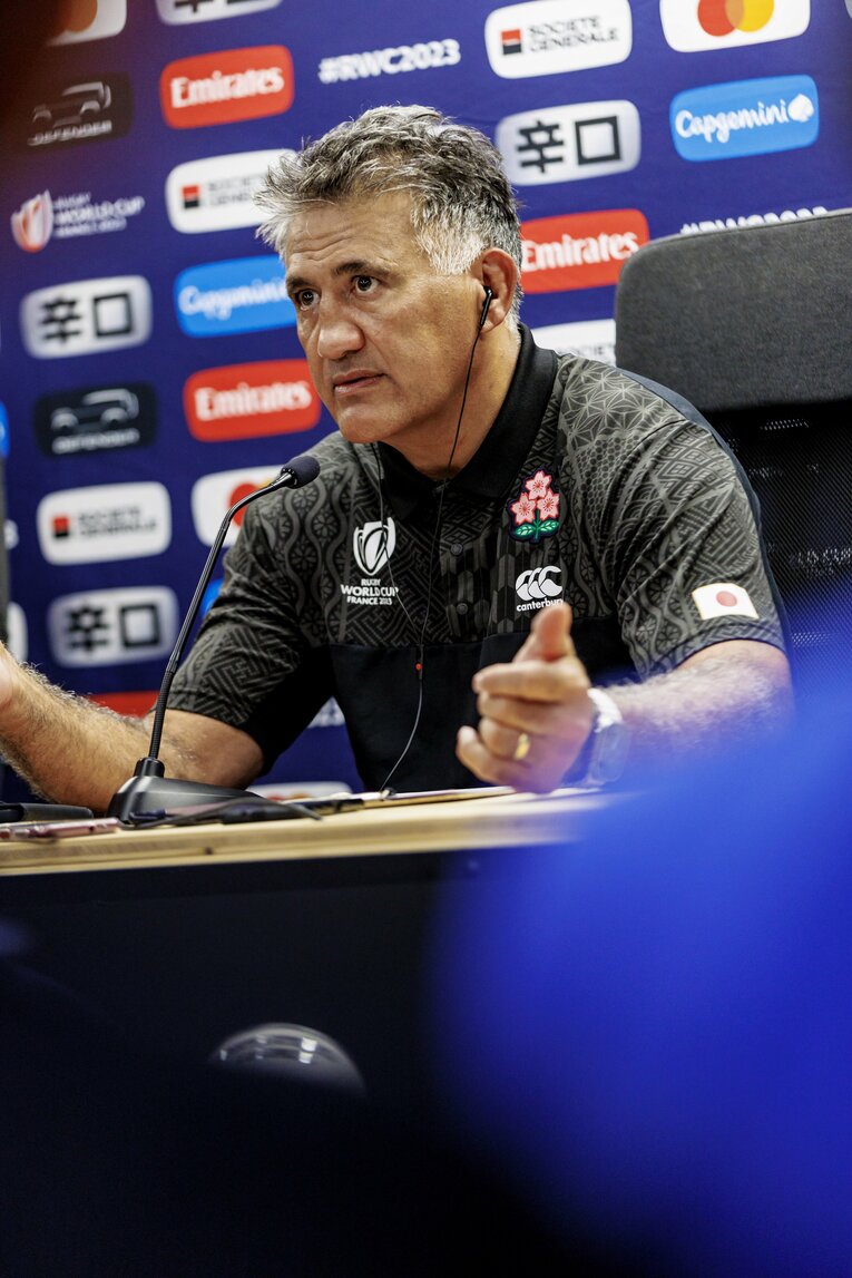 ジェイミー・ジョセフHC（2023年ラグビーW杯・練習日）　©︎Kiichi Matsumoto