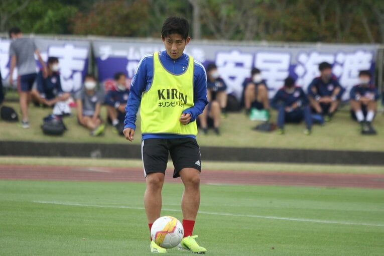 ムードメーカーとしても欠かせない存在となった佐藤響（4年）©Takahito Ando