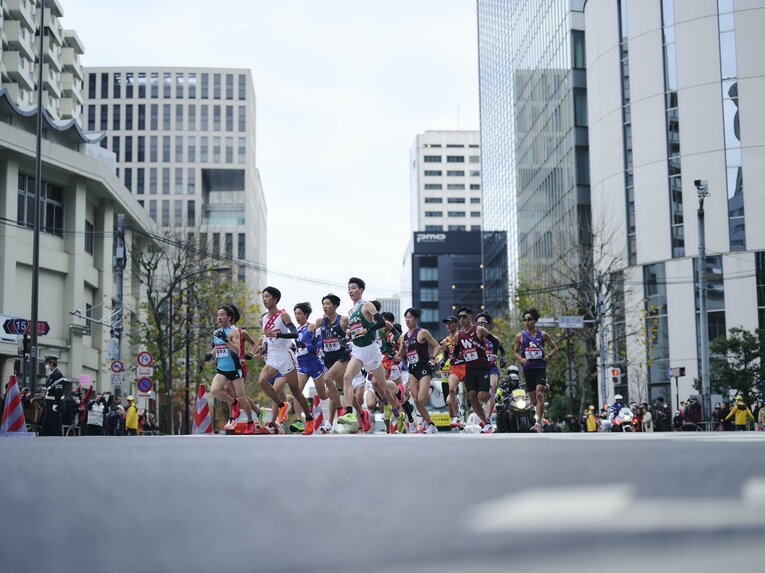 一時は集団の先頭引っ張るなど、積極性を見せた溜池だったが…　©Yuki Suenaga