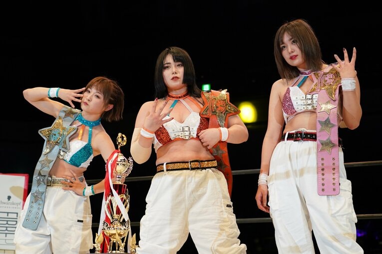 舞華、ひめか、なつぽいによる3人組「舞ひめぽい」　©Essei Hara