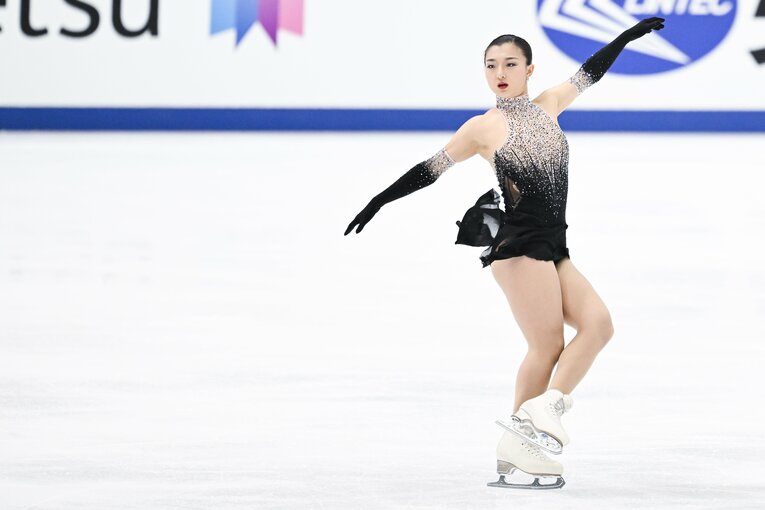 全日本選手権フリーの演技　©Asami Enomoto