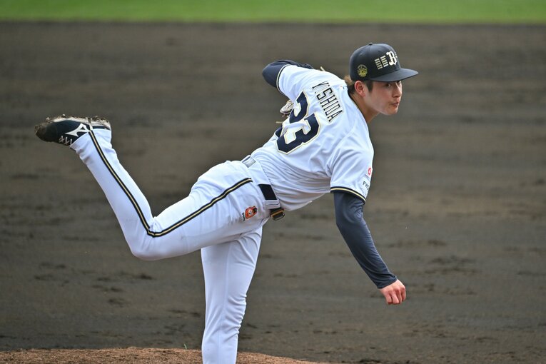 オリックスキャンプで奮闘する吉田輝星　©Hideki Sugiyama