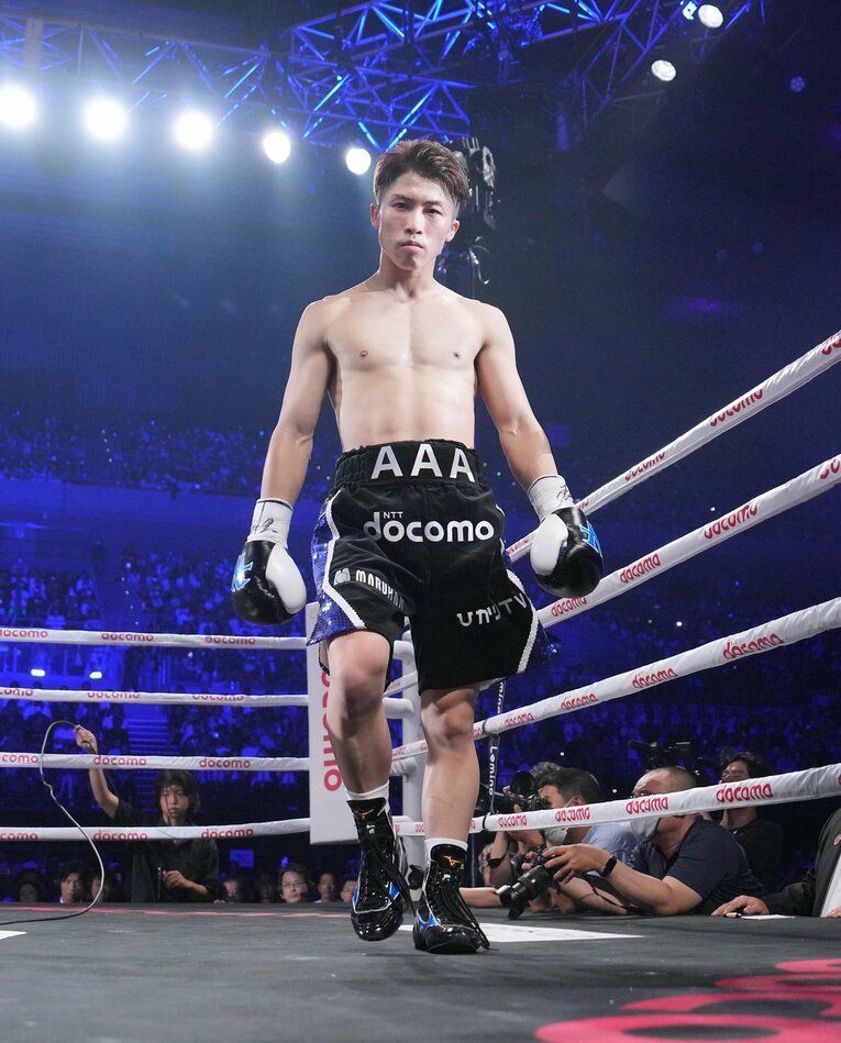 試合開始直前の井上尚弥　©Naoki Fukuda