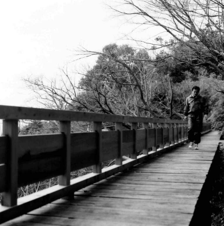 落合博満。自主トレ風景（1992年撮影）　©Naoya Sanuki